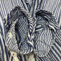 UNDERCOVERISM アンダーカバー パッチワーク ストライプ リネンシャツ ホワイト size3 瑞穂店