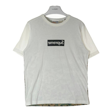 SUPREME シュプリーム ×COMME des GARCONS コムデギャルソン シャツ 13SS ドットデジカモフラ柄 ミラーボックスロゴ Tシャツ ホワイト sizeS 瑞穂店