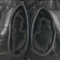 Liugoo Leathers リューグーレザーズ ラムレザー ロングダウンコート ジャケット ファー ブラック Size L 瑞穂店
