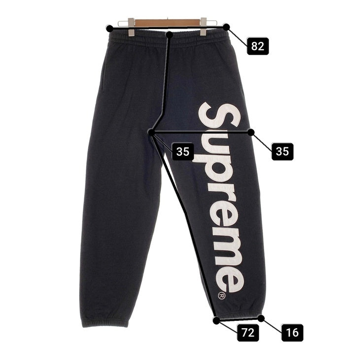 SUPREME シュプリーム 24AW Satin Applique Sweatpant サテンアップリケ スウェットパンツ ブラック Size M 福生店