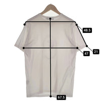 Mr.BATHING APE ミスターベイシングエイプ プリントTシャツ ホワイト 前Vガゼット 007CSF301001X Size L 福生店