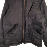 DIESEL ディーゼル コットン ジップアップ 中綿ジャケット ブラック ファー欠品 Size L 福生店