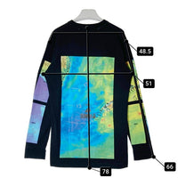 HOOD BY AIR フッドバイエアー マップ柄 ブラック ロングTシャツ sizeL 瑞穂店