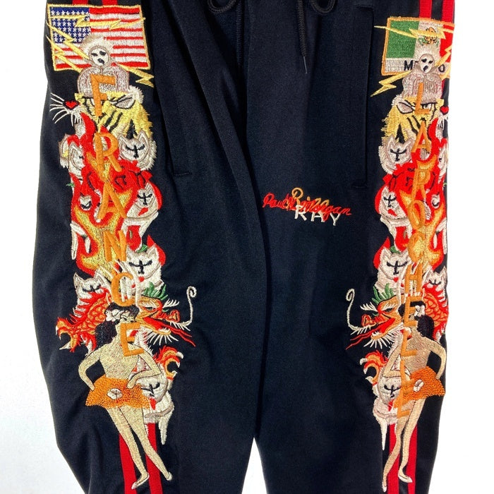 doublet ダブレット 18AW18PT85 CHAOS EMBROIDERY TRACK PANT ブラック sizeS 瑞穂店