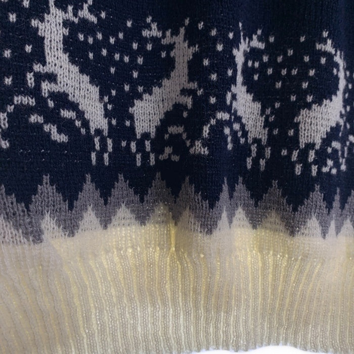 RAU-NEULE KY ニット カーディガン ネイビー レッド グレー Size L 福生店