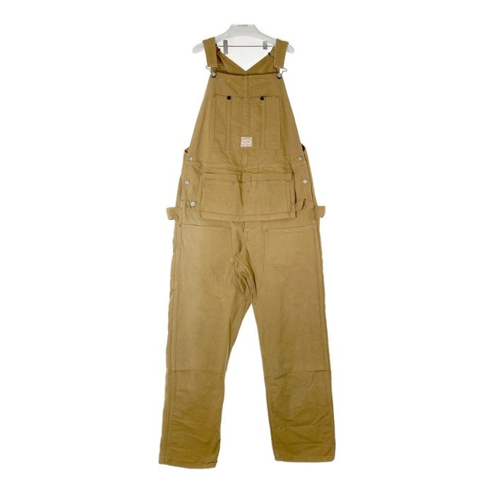 FREEWHEELERS フリーホイーラーズ GREAT LAKES WOODMAN BIB OVERALL ダック地 ビブ オーバーオール イエローブラウン Size 34-34 瑞穂店