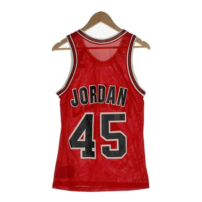 Champion チャンピオン MICHAEL JORDAN マイケルジョーダン 45 シカゴブルズ ゲームシャツ ユニフォーム レッド USA製 Size 36 (S相当) 福生店