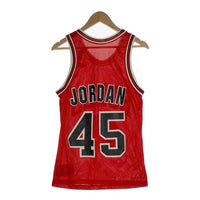Champion チャンピオン MICHAEL JORDAN マイケルジョーダン 45 シカゴブルズ ゲームシャツ ユニフォーム レッド USA製 Size 36 (S相当) 福生店
