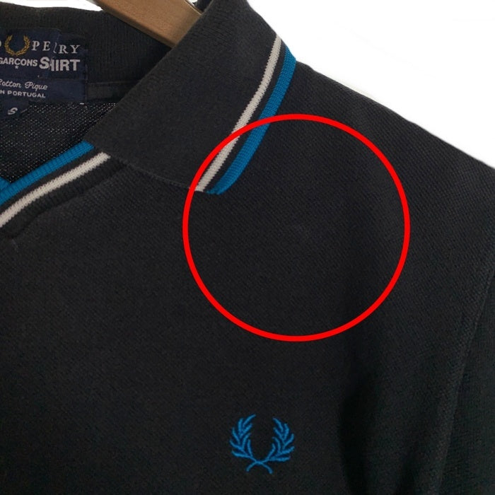 FRED PERRY フレッドペリー COMME de GARCONS コムデギャルソン 半袖 ポロシャツ ブラック Size S 福生店