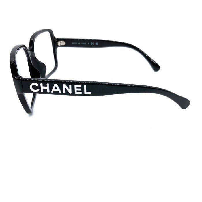 CHANEL シャネル ロゴフレーム 5408-S-A 保存箱/ケース付き アイウェア 眼鏡 56□17 140 ブラック 瑞穂店