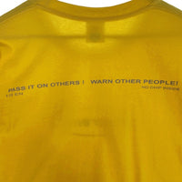 SUPREME シュプリーム 22AW Warning Tee ワーニング プリントTシャツ イエロー Size L 福生店