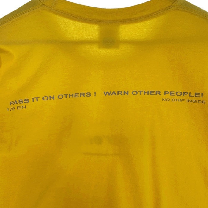 SUPREME シュプリーム 22AW Warning Tee ワーニング プリントTシャツ イエロー Size L 福生店