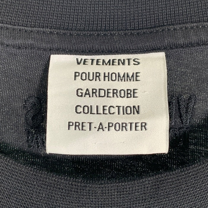 VETEMENTS ヴェトモン PARIS TOURIST T-SHIRT パリ ツーリスト 半袖 Tシャツ ブラック Size XS 福生店