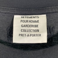 VETEMENTS ヴェトモン PARIS TOURIST T-SHIRT パリ ツーリスト 半袖 Tシャツ ブラック Size XS 福生店
