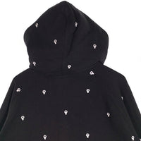 00's STUSSY ステューシー Skull Patterned Full Zip Hoodie フルジップパーカー フーディー ブラック Size XL 福生店