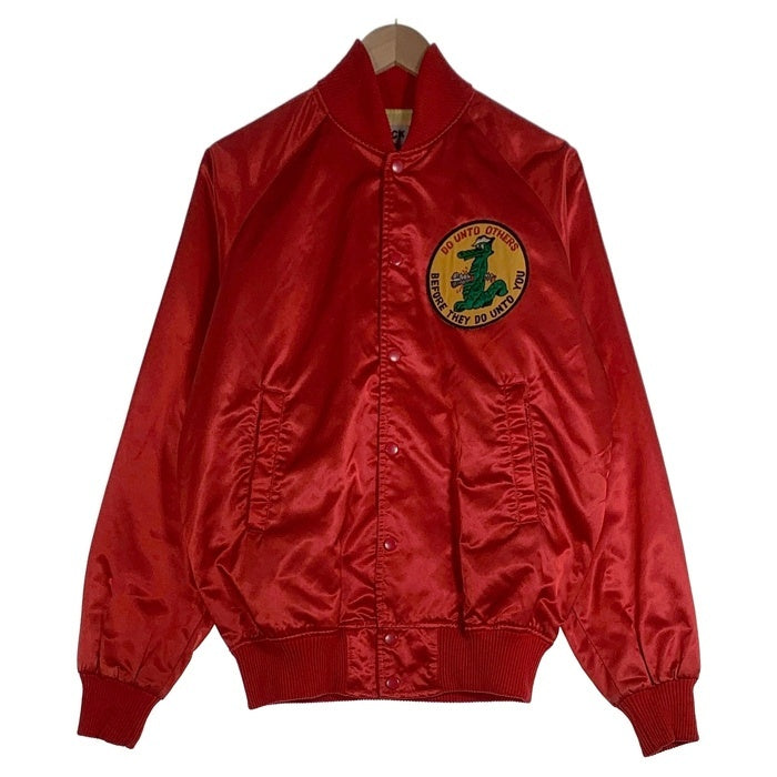 60's~ DUCK ダック スーベニアジャケット スカジャン Harley-Davidson DUCK商会 レッド Size M 福生店