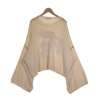 RAF SIMONS ラフシモンズ 19AW Virgin Wool Oversized RS Sweater ウールニット オーバーサイズ クロップドセーター クリーム Size M 福生店