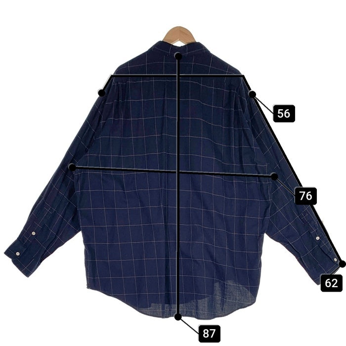 90's Polo By Ralph Lauren ポロバイラルフローレン LOWELL SPORT コットン 長袖 ウィンドウペン ボタンダウン シャツ ブラック Size XXL 福生店