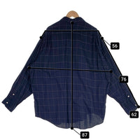 90's Polo By Ralph Lauren ポロバイラルフローレン LOWELL SPORT コットン 長袖 ウィンドウペン ボタンダウン シャツ ブラック Size XXL 福生店