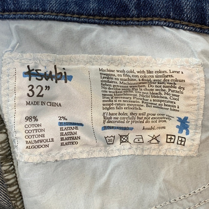 Ksubi スビ Van Winkle Sexe Drogue ダメージ加工 デニムパンツ プリント インディゴ Size 32 福生店