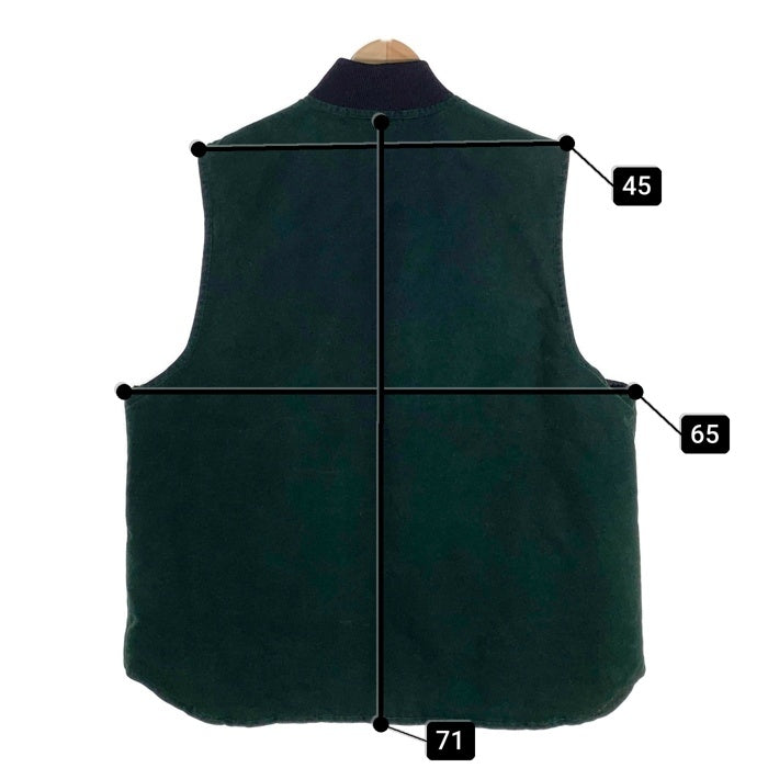 00`s Carhartt カーハート Duck Work Vest ダック ワーク ベスト グリーン V02 SPC Size X-Large Regular 福生店