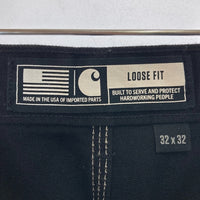 Carhartt カーハート B01 BLK USA製 ダブルニー ペインターパンツ ブラック size32×32 瑞穂店