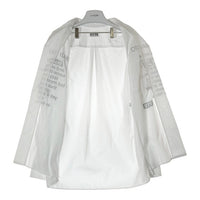 S'YTE サイト Yohji Yamamoto Planning Dept ヨウジヤマモト プランニングデプト メッセージプリント オープンカラーシャツ ホワイト size3 瑞穂店