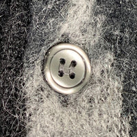 MASSES マシス アーガイル ウールニットカーディガン アクリル ナイロン ブラック グレー Size M 福生店