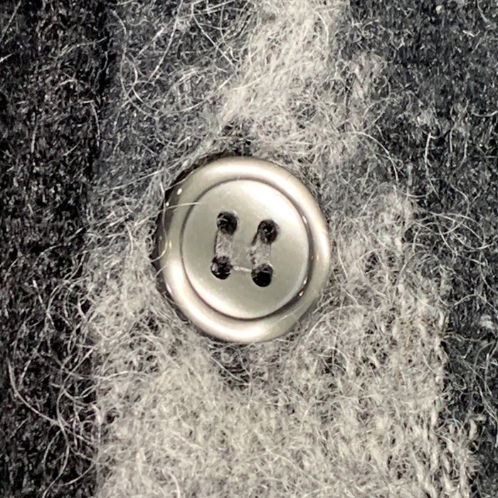 MASSES マシス アーガイル ウールニットカーディガン アクリル ナイロン ブラック グレー Size M 福生店