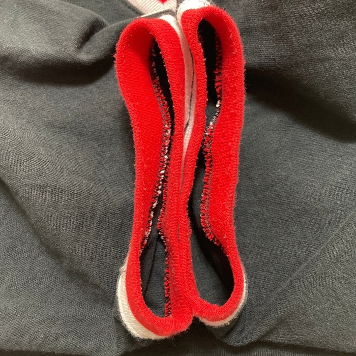 90's~ Champion チャンピオン NBA CHICAGO BULLS シカゴ・ブルズ Vネック プルオーバートップス 半袖 ブラック レッド Size L 瑞穂店