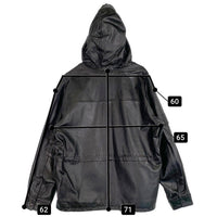 SUPREME シュプリーム 18AW Leather Anorak Jacket レザーアノラック ジャケット 羊革 ブラック Size L 福生店