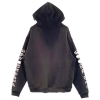 ASKYURSELF アスクユアセルフ 袖プリント プルオーバー フーディー パーカー ブラック Size S 福生店