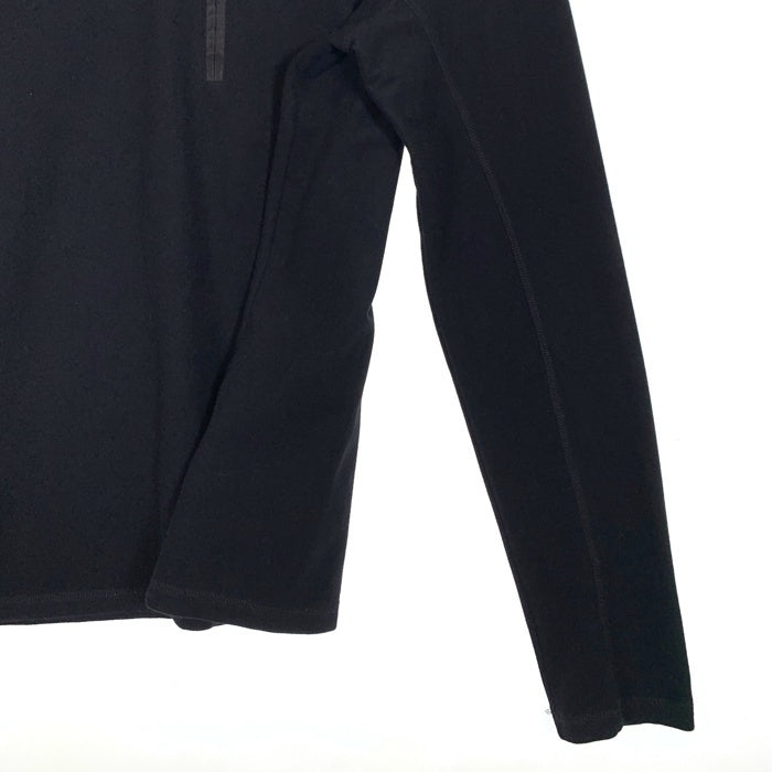 PRADA SPORT プラダスポーツ ハーフジップ プルオーバーロングスリーブカットソー ブラック ナイロン ポリウレタン Size L 福生店