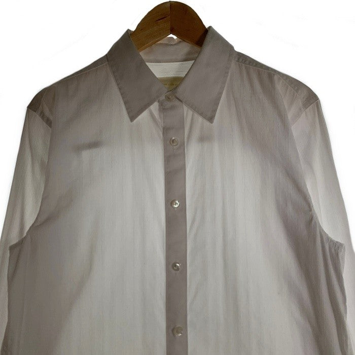 AIME LEON DORE エメレオンドレ Jacquard Stripe Shirt ジャガード ストライプ シャツ 長袖 ホワイト Size S 福生店