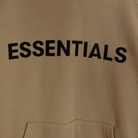 FOG ESSENTIALS エッセンシャルズ フロントラバーロゴプリント プルオーバースウェットパーカー ベージュ Size M 福生店