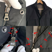 PRADA SPORT プラダスポーツ スタンドカラー ポリエステル ナイロン ジップアップジャケット ブラック WIND STOPPER SGV980 Size 46 福生店