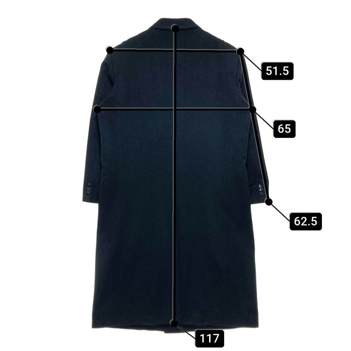 GIANNI VALENTINO ジャンニヴァレンチノ ウール ダブルコート ブラック sizeL 瑞穂店