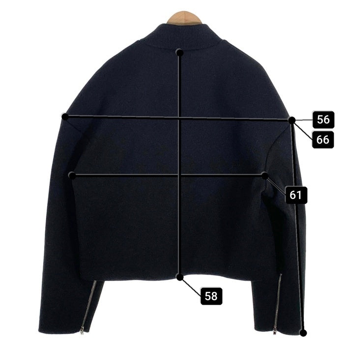 FRKM SCD エフアールケーエム エスシーディー ポリエステル アクリル ジップアップジャケット ブラック Size M 福生店