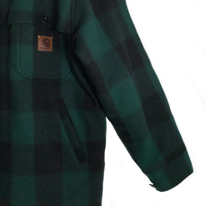 CARHARTT カーハート ウール キルティング メルトン チェック ジャケット グリーン 05055-120 Size L 福生店
