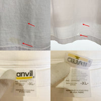 90-00's Dog Print Tee ドッグ プリントTシャツ ホワイト anvil2枚 Size XL 福生店