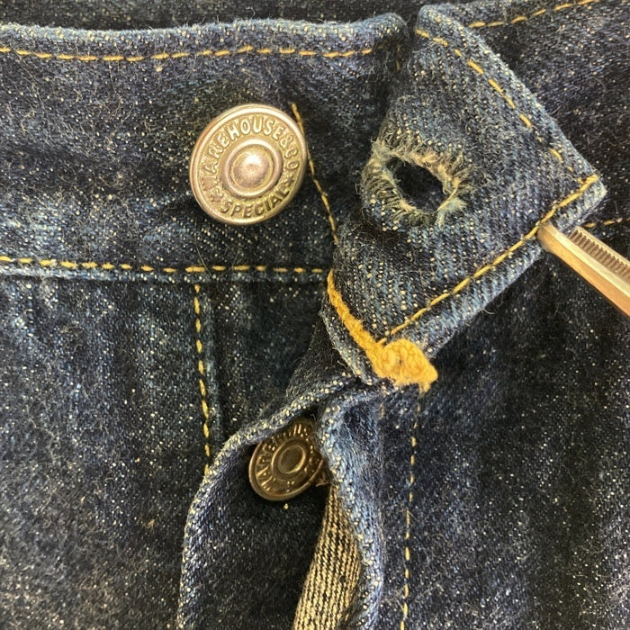 WAREHOUSE ウエアハウス S1000XX ピンクピスネーム ピンク耳 デニムパンツ インディゴ size34 瑞穂店