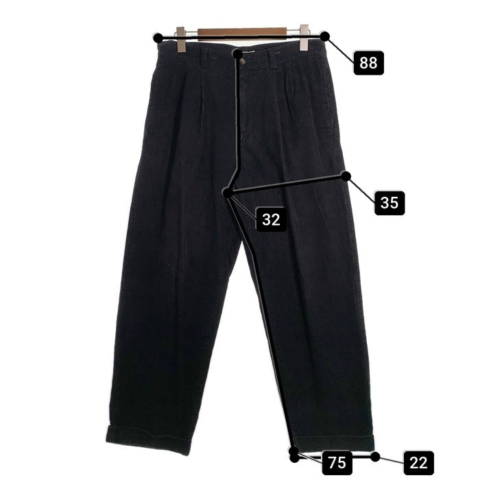 00's OLD NAVY オールドネイビー タック コーデュロイパンツ ブラック Size 34 福生店