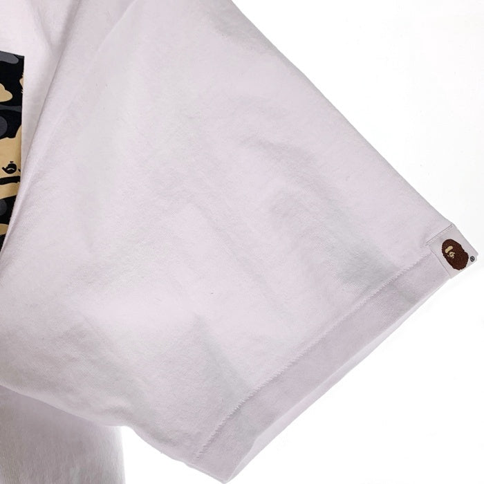 A BATHING APE アベイシングエイプ 23AW BAPE US Limited Collection Tee マルチカモプリント Tシャツ ホワイト Size L 福生店