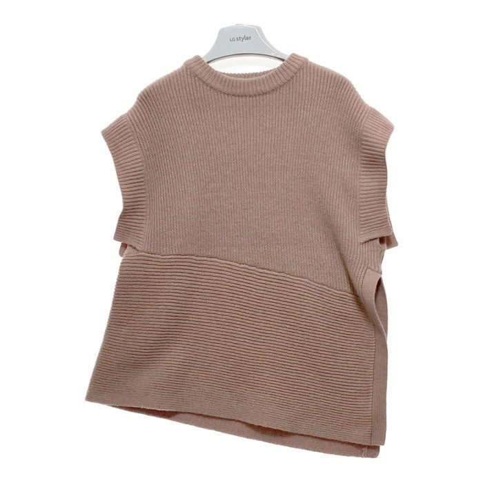 CLANE クラネ 11106-1272 2WAYスラントニットトップス セーター ベージュ size1 瑞穂店