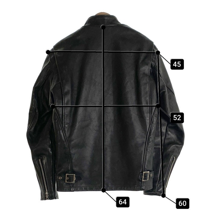 Schott ショット  レザーシングルライダースジャケット 641 ボアライナー付 ブラック Size 34 福生店