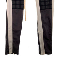 EPTM. エピトミ TRACK PANTS トラックパンツ チェック切替 裾ファスナー チャコールグレー Size L 福生店