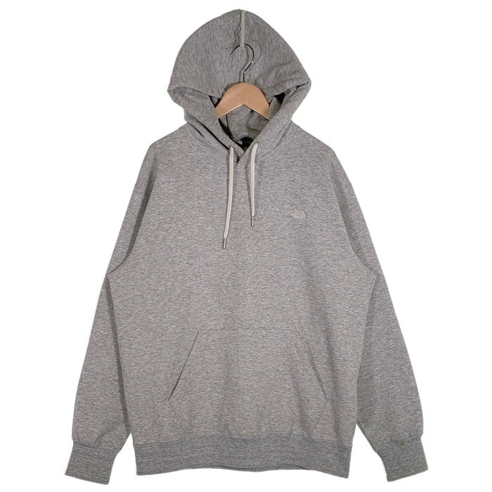 THE NORTH FACE ノースフェイス Small Logo Heather Sweat Hoodie 刺繍 スモールロゴ ヘザー スウェット プルオーバー フーディー パーカー グレー NT62342 Size XL 福生店