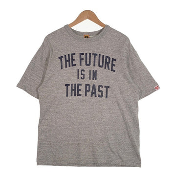 HUMAN MADE ヒューマンメイド THE FUTURE IS IN THE PAST プリントTシャツ グレー Size XL 相当 福生店