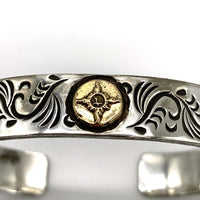 FIRST ARROWS ファーストアローズ 12mm K18メタル 唐草 シルバーバングル SILVER 福生店