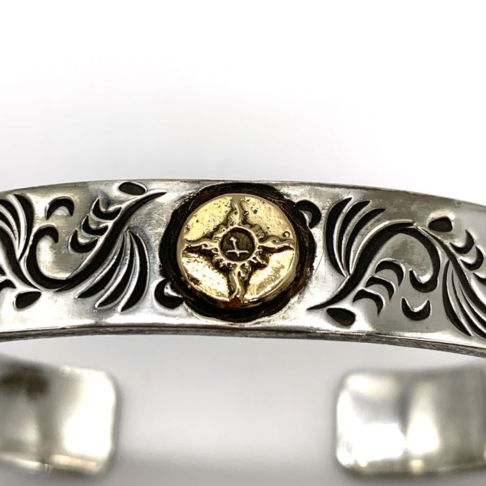 FIRST ARROWS ファーストアローズ 12mm K18メタル 唐草 シルバーバングル SILVER 福生店